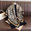 New Summer Luxury  90*90Cm Silk Scarf Women Fashion Satin Hijab Scarves Pareo Bandana Shawl Wrap Headband Foulard Bufandas