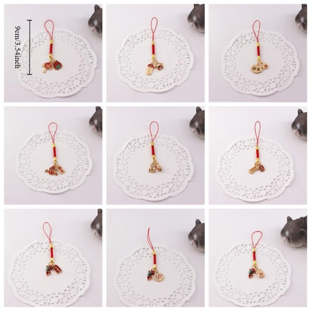 Good Luck Koi Phone Lanyard Chinese Style Lucky Cat Phone Strap Koi Phone Chain  Mobile Phone