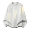 Men Crew Neck Textured Splice Loose Sweatshirt