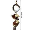 Sign Ornament Handcrafted Keychain Accessory Stress Relief Sound Nut Shell Hanging Charm Mindful Living Gift