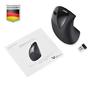 Perixx PERIMICE-713L Ergonomic Mouse, Left-Handed, Vertical, Wireless, 800/1200/1600 DPI