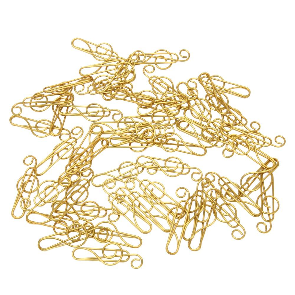 100 Pcs Anti Slip Fancy Paperclips Music Note Shape Small Paper Clips Cute Paper Clips  Scrapbook