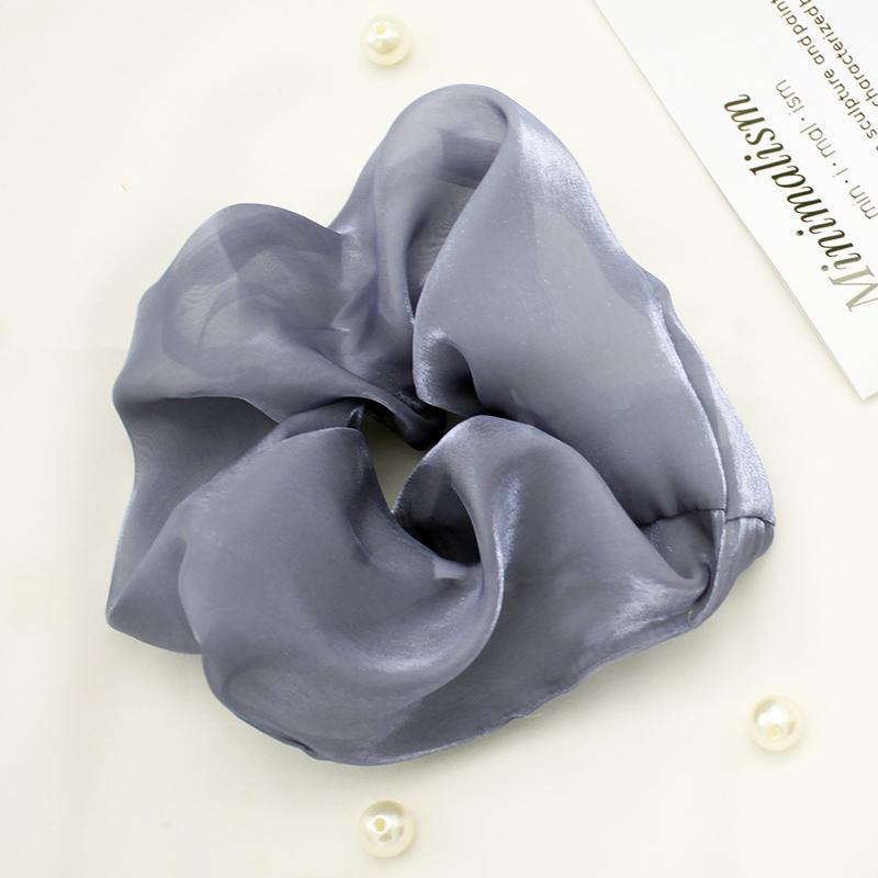 Lystrfac Letter Organza Oversized Scrunchie Women Rubber Bands Elastic Hair Bands Hair Tie Ponytail Holder Hair Accessories