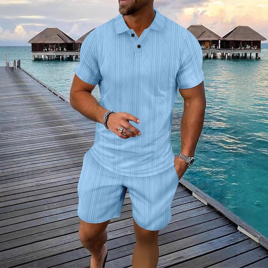 Herren Jacquard Casual Vielseitiges Poloshirt