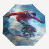 1pc Snowboarding in Action Umbrella with Plastic Handle,Suitable for All Seasons UmbrellaPT539