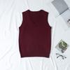 Autumn Winter V-neck Women Pullover Knitted Sweater Vest Solid Color Fashion Loose Casual Sleeveless Simple Office Tops Elegant Women Clothing