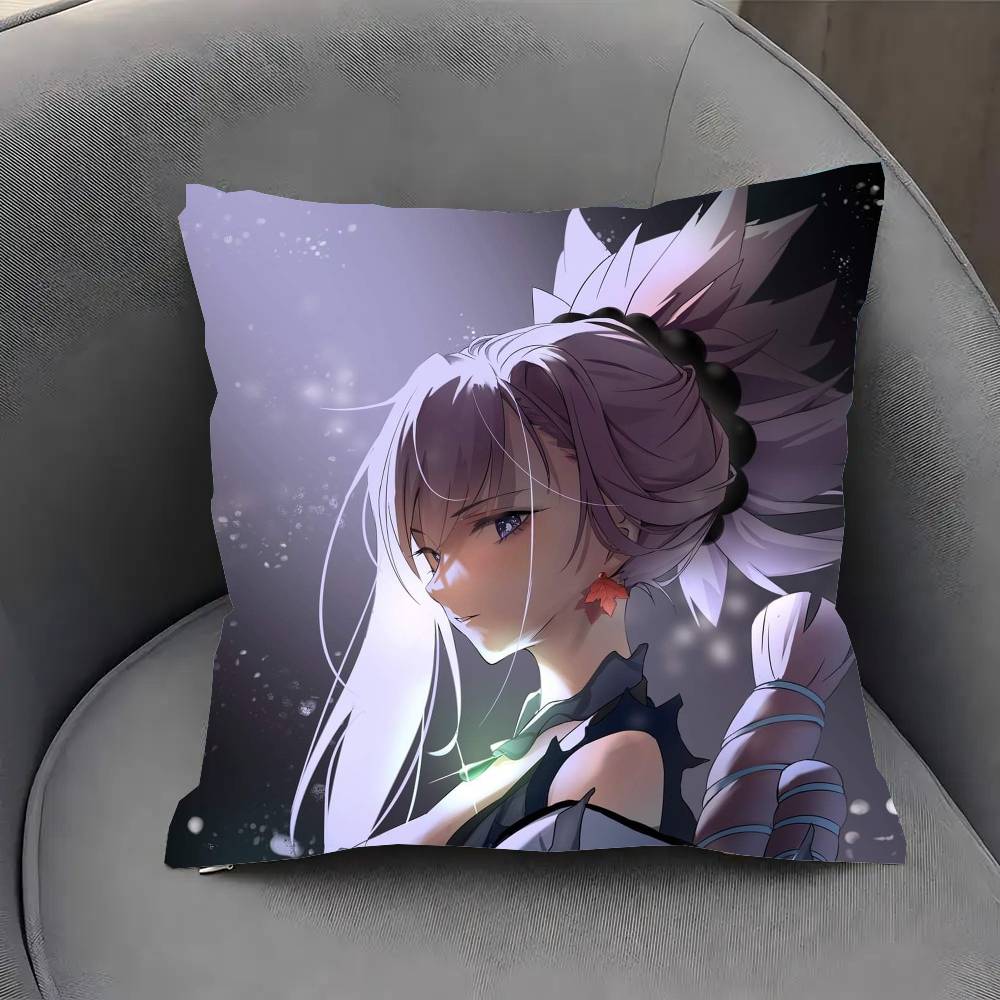 Miyamoto Musashi Anime Fate Pillow Case Fashion Square Pillowcase Bedroom Sofa Room Ins Decoration Leisure