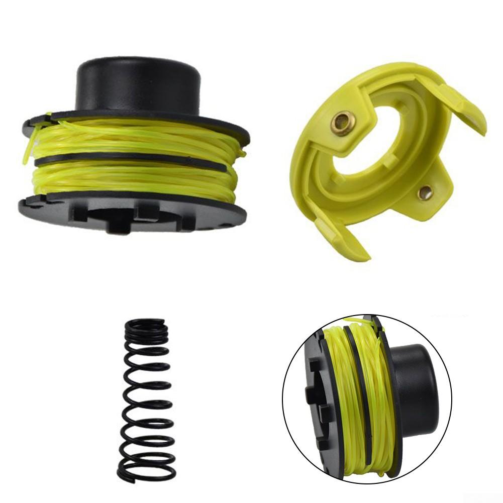 Komplett spoletrimmer 1 sett 1,2 mm Svart+Gul deksel
