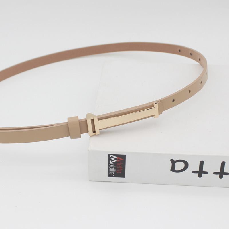 

Декоративный глянцевый многоцветный ПУ тонкий маленький ремень женский серебряный ремень женский 105cm Length