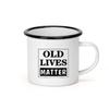 Vintage Large Capacity Enamel Mug Blank Heat Transfer Printing Gift Cup