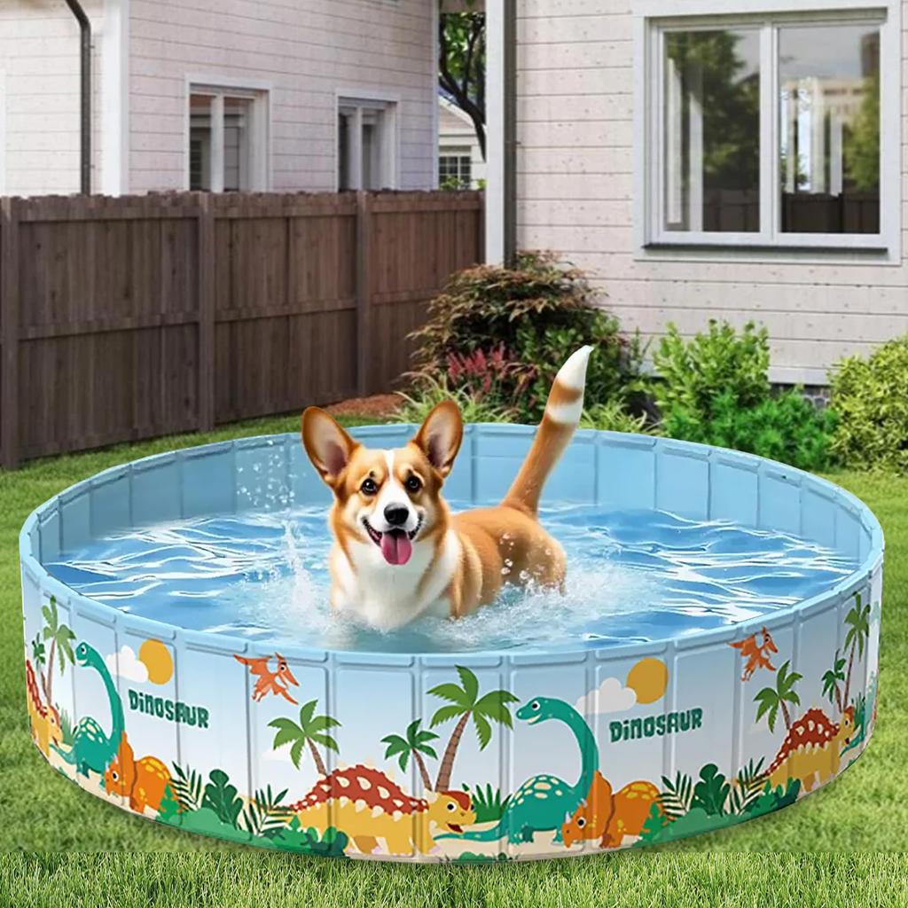 Bunmery No Inflation Water Home Ball Pool with Dog Kids' Pool, Required, Foldable, 9045cm, Play, Drain, Friendly, Indoor/Veranda/Garden