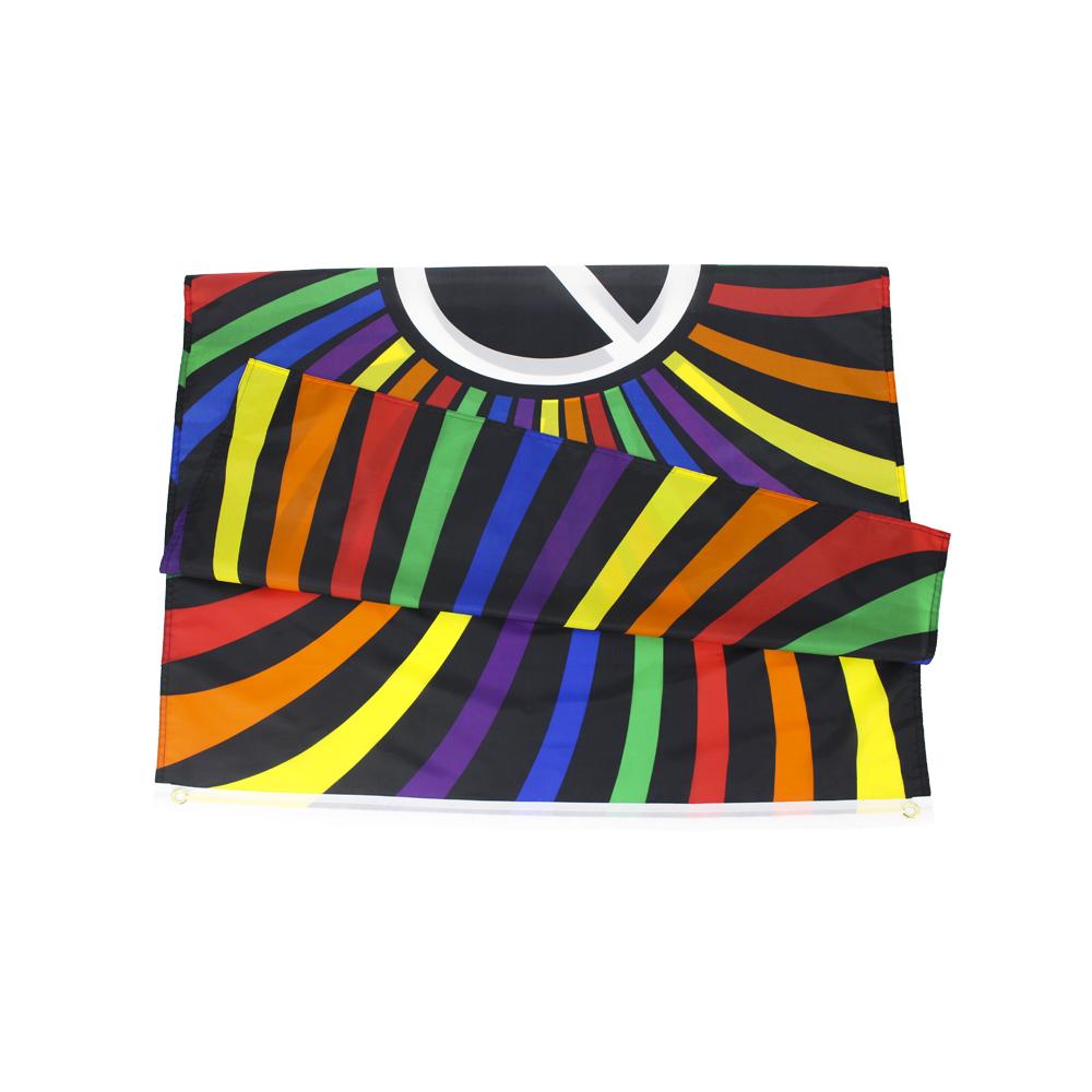 Bandiera Arcobaleno Gay Pace Personalizzata Morbida Poliestere 3X5FT Stampata Digitale/Serigrafica Certificata EN-71 AZO FREE
