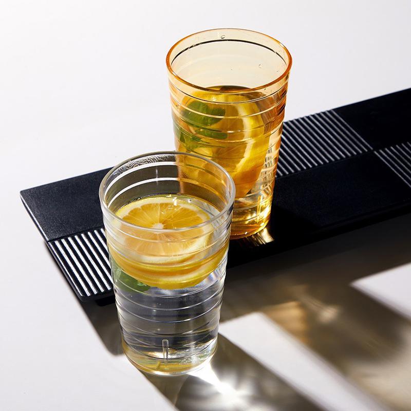 Průhledný vysoce hodnotný pohár na vodu, barový plastový PS pohár na pivo, průhledný pohár na zahraniční víno, domácí kelímek na ústní vodu