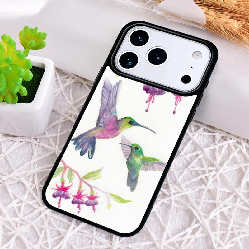 

Hummingbird soft Phone Case for iPhone 17 Air 16 15 11 12 14 13 Pro Max Shockproof Cover iPhone 16 Plus