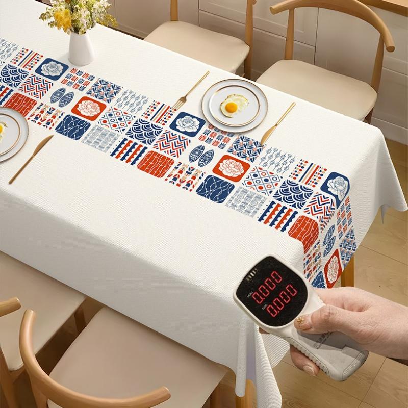 Home Tablecloth Modern Minimalist Printed Anti Scald Wash Free Table Mat Rectangular Insulated Coffee Table Cloth Restaurant Decorative Fabric