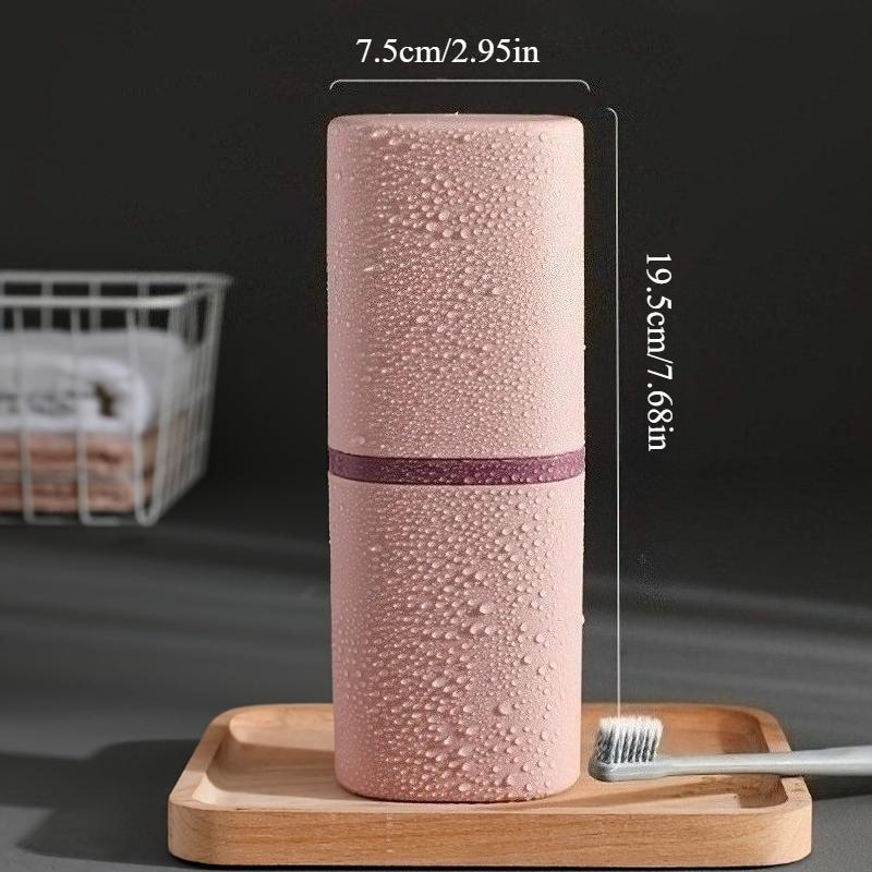 

Portable Toothbrush Holder Case, Multifunctional Travel Toothbrush Storage Box, Mouthwash Toothbrush Case розовый