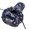 Five-Color Fashionable Drawstring Makeup Bag Storage Bag, Portable Travel Storage Makeup Bag One-Piece Set