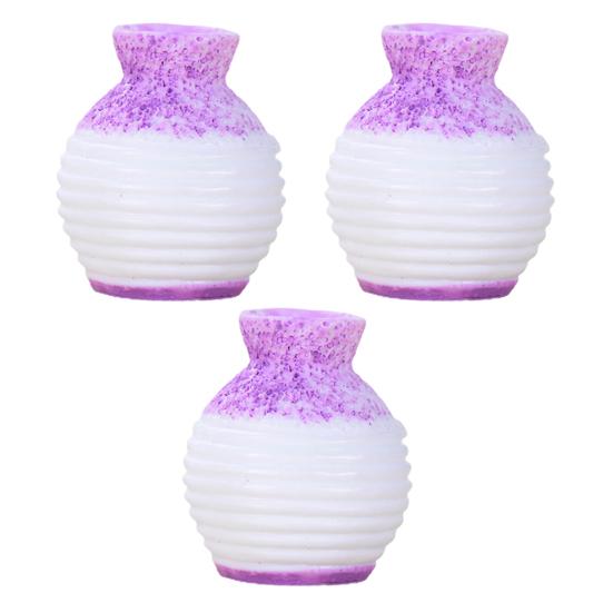3 Buc Vază Mini cu Flori Compactă Decorativă Rășină Gură Mică DIY Ghiveci de Plante Articole de Uz Casnic