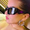 Exaggerated futuristic technology YK sunglasses new European and American catwalk sunglasses heterosexual sun