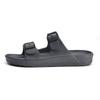 Double Buckle Adjustable EVA Sandals - Comfortable Arch Support, Waterproof, Flat Heel, Open Toe, Casual Style, Solid Color, No Printing