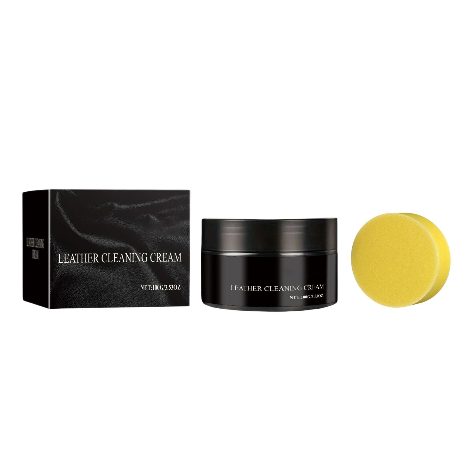 Car Leather Care Cream, Car Leather Restorer, And Protective, Brightening And Cleaning Polish