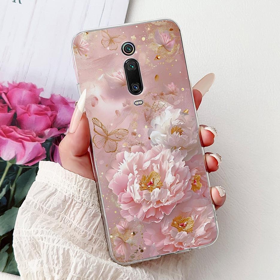 For Xiaomi Mi 9T Pro Case Colorful Flowers Painted Cover Soft Silicone Phone Case For Xiaomi Mi 9T Pro Mi9T Mi9TPro Fundas Coque