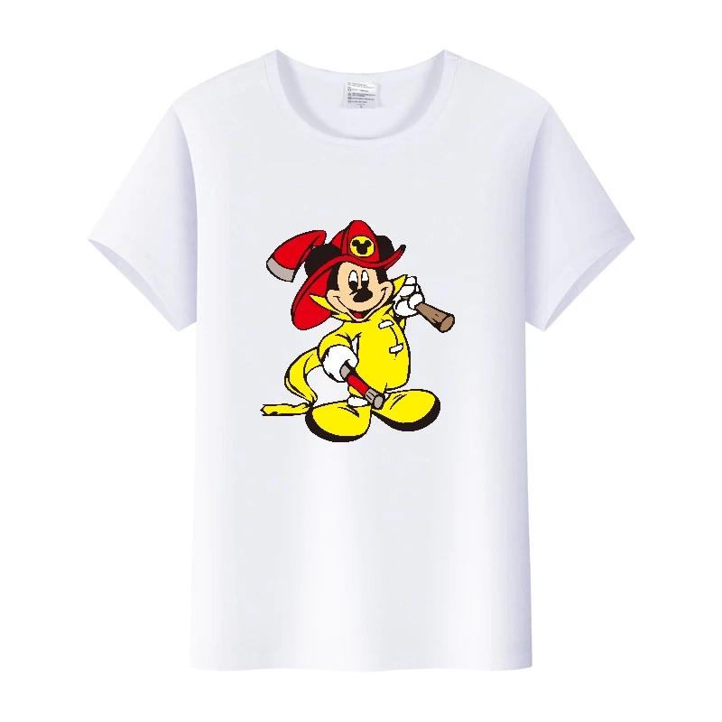Kawaii Summer Short Sleeve t-shirt Cartoon Tshirt Female Top Loose Tee Mickey Mouse Graphic Clothes Gift Unisex