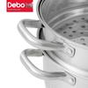 DeBao 28cm 7L 304 Edelstahl Doppelschicht Dampfgarer & Suppentopf