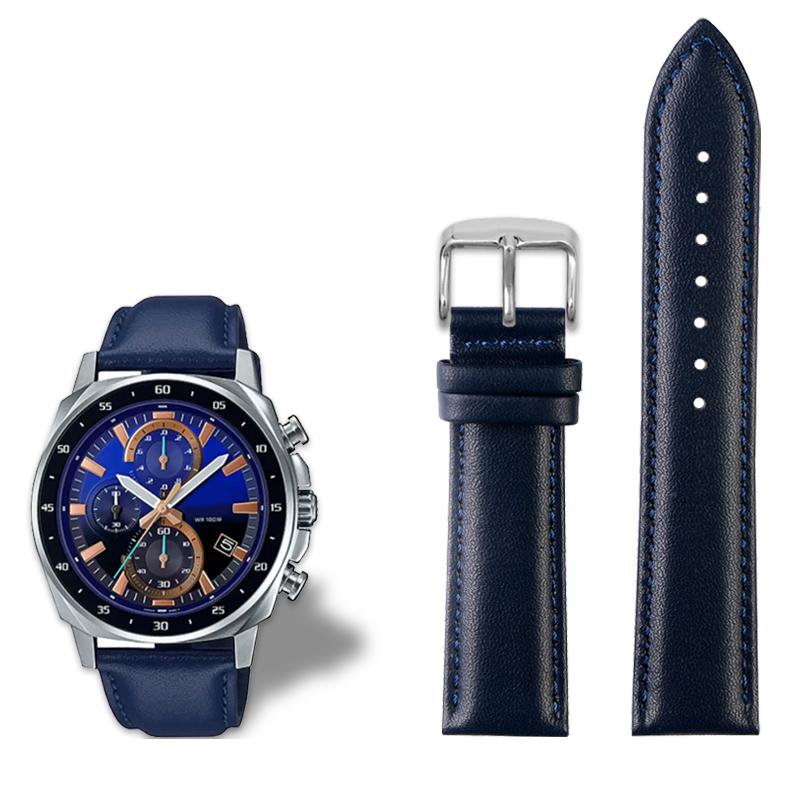 

Натуральна шкіряна ремінець для годинника Casio Green Water Ghost Swordfish EFV-600CL MDV-106 MDV-107 EFR-539L Аксесуари для годинника 20мм 22мм 18mm