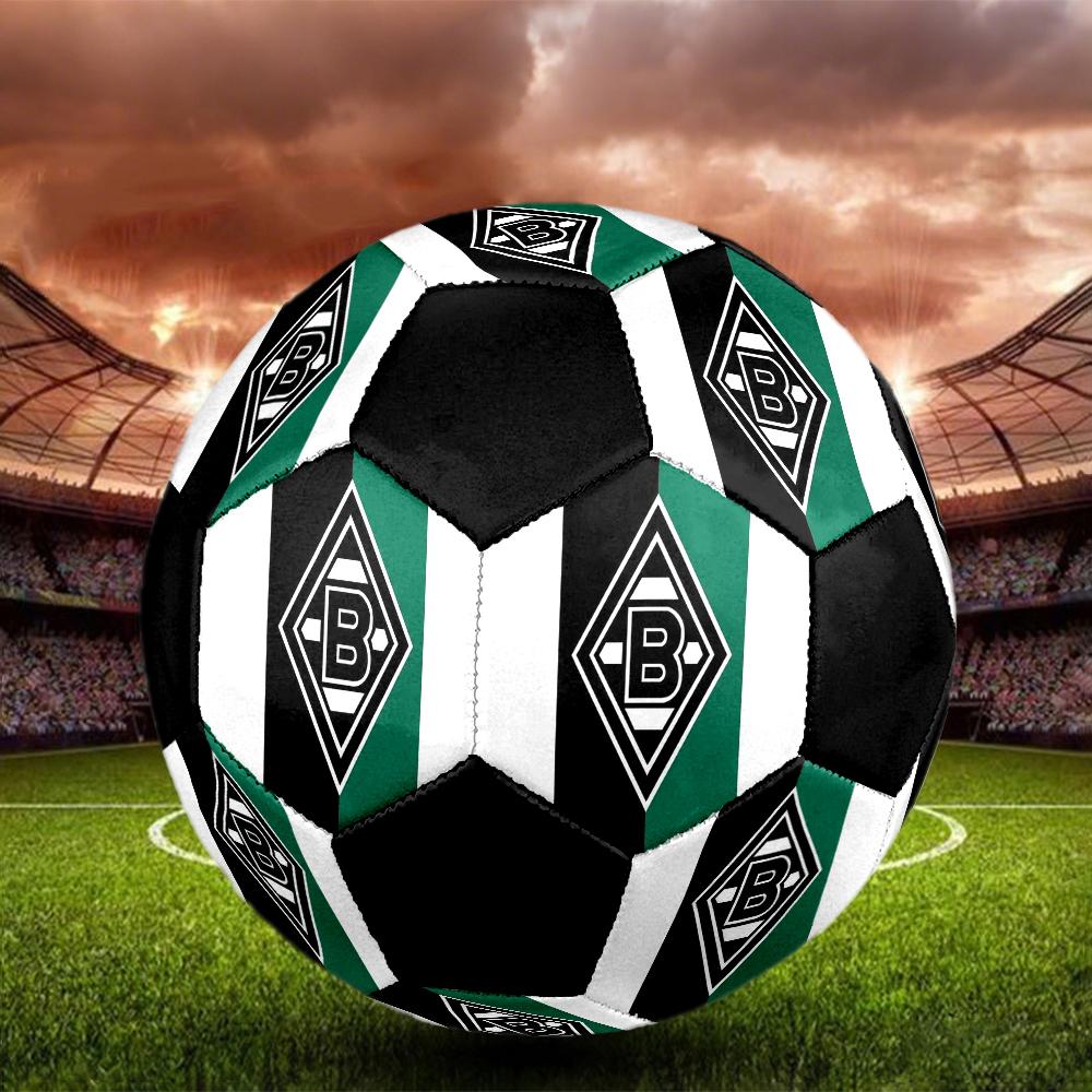 Borussia Indoor Soccer Ball Colorful Machine Stitched PVC Size 5 Team Training Competition Ready Durable High-Bounce Cool Sports Gift