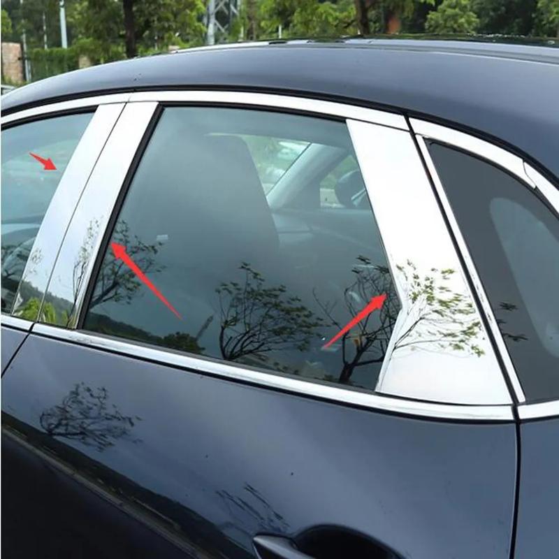 For Mazda 3 Axela Sedan      Window Center B C Pillar Column Cover Trims Strips Car Styling Accessories