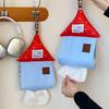 Wall Mounted Tissue Box Polka Dot Small House Bedroom Living Room Tissue Box