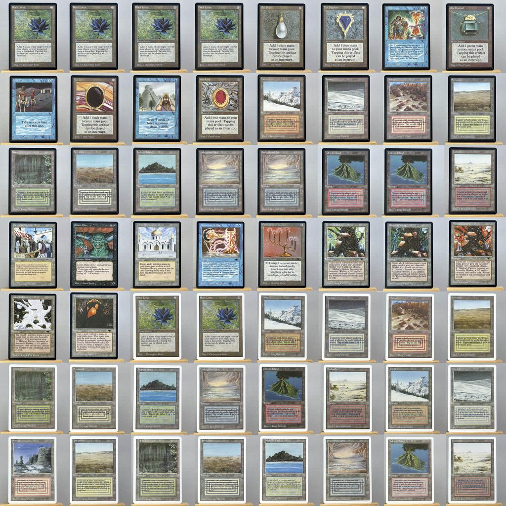 Αναθεωρημένο Unlimited MIX1-001 Tcg proxy μαγικές κάρτες παιχνίδι στο σπίτι διπλές γαίες power9 μαύρο λωτό mox ζαφείρι υπόγεια συγκέντρωση