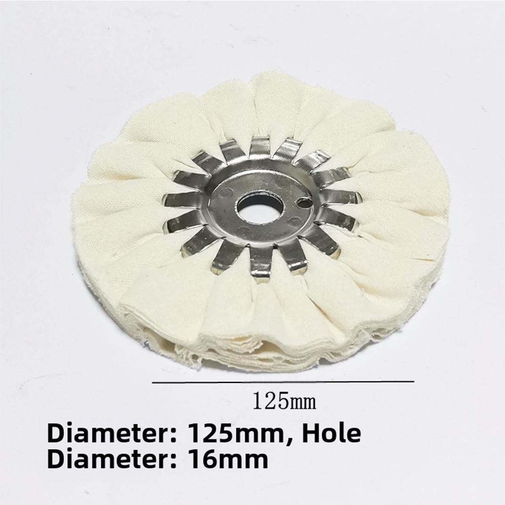 Cotton Buffing Disc Flap Polishing Wheel Cotton Abrasive Cloth Machine Compatible Quick Attach Polishing Wheel