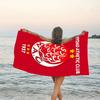 1pc Football Team (53) Beach Towel, Beach and Seaside Swimming Pool Equipment, Fashion Pattern, Rectangular, Travel Essentials