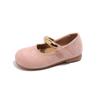 Girls Flat Shoes Candy Color Soft Sole Kids Princess Shoes Round Toes Non-slip 2025 Spring Autumn Girls Dance Shoes Ins Trendy