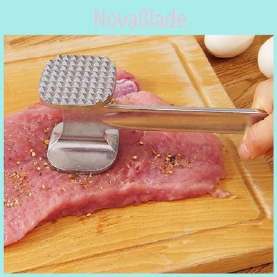 Durable Aluminum Meat Tenderizer Hammer With Dual Sides For Beef And Chicken Preparation