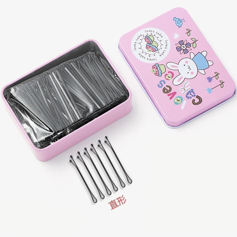 Einzelne schwarze Haarnadel für Pony und Hochsteckfrisuren