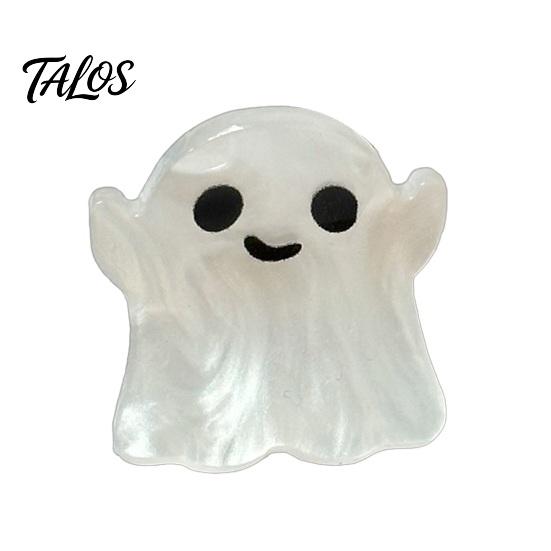 Daily Wear Hair Jewelry Halloween Claw Clip, Cute Headdress, Glitter Acrylic Bat Pumpkin Trendy Accessories for Girls Black Cat Spider Ghost