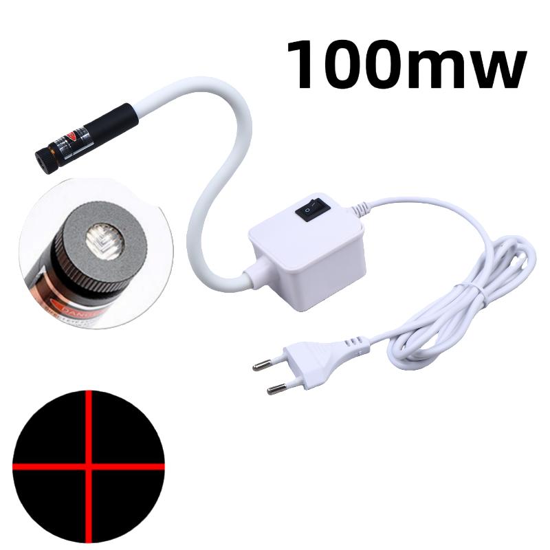 1Pcs Red Night Lamp Eu/Us Plug Laser Infrared Sewing Machine Position Light Magnetic Mounted For Factory Drills Lathes