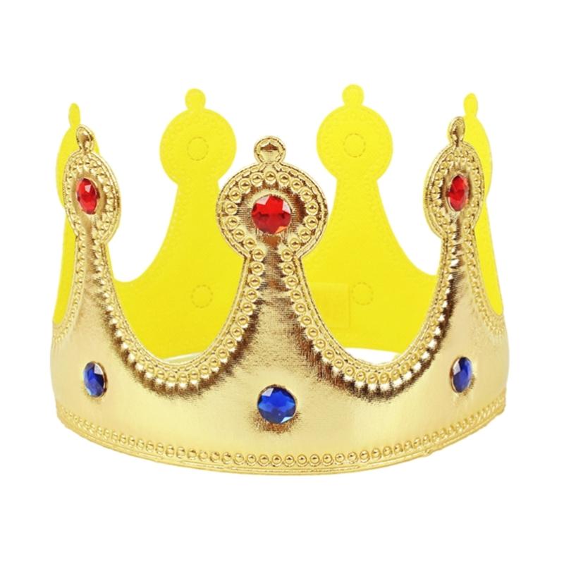 Royal Crowns Prince Crown Costume Accessories for Royal Themed Parties,Halloween,Cosplay,Roleplay Birthday Celebrations