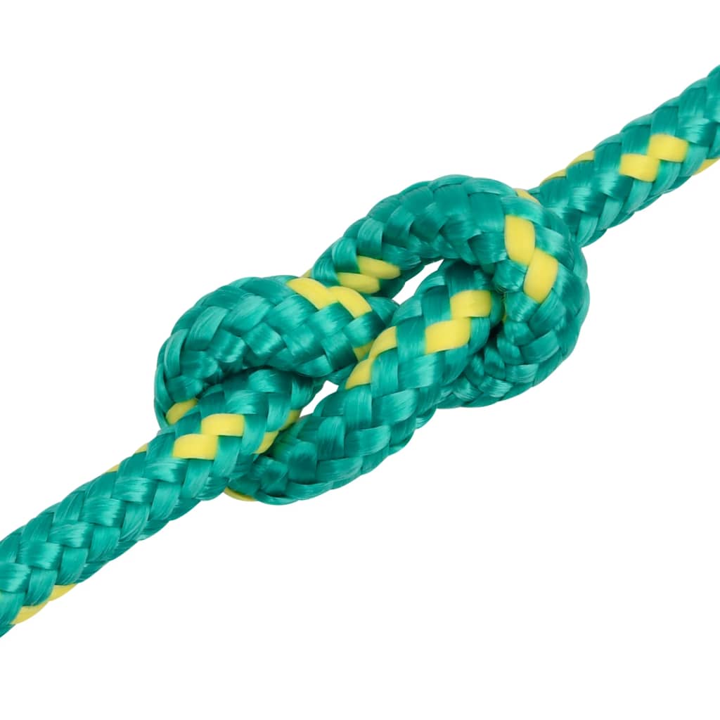 Vidaxl Linka Żeglarska, Zielona, 10 Mm, 25 M, Polipropylen