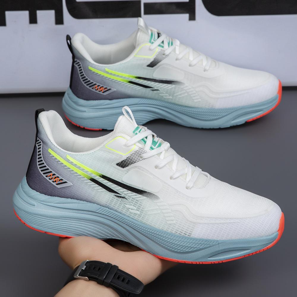 Men's Shoes Autumn Breathable New Simple Men's Shoes Black Sports and Leisure Shoes Lightweight Men's Non-slip