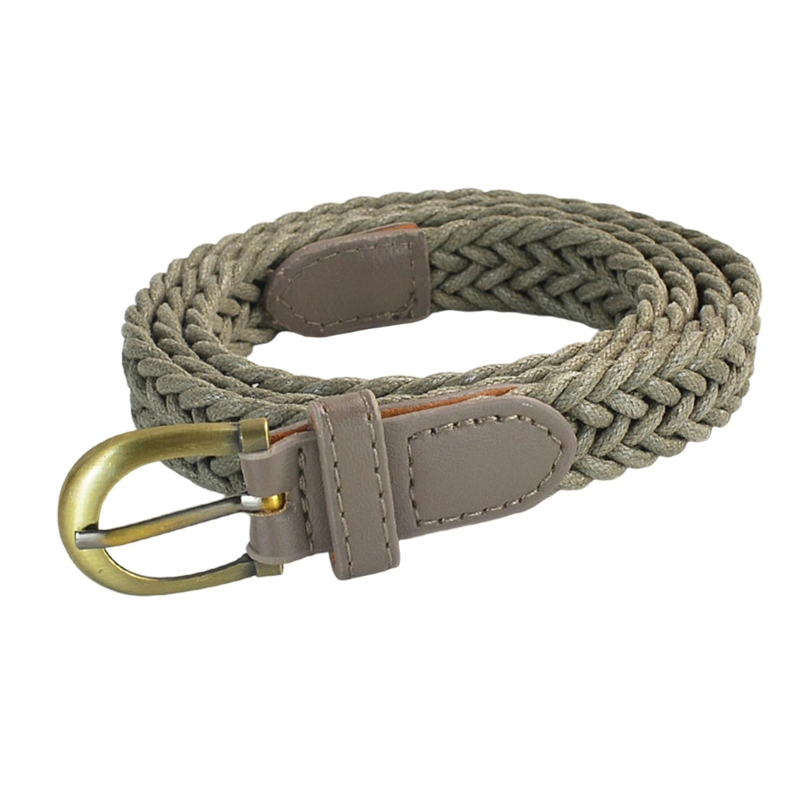 

Винтажный плетеный ремень с деталью из вощеного шнура, регулируемый тонкий пояс-корсет для повседневных нарядов разноцветный