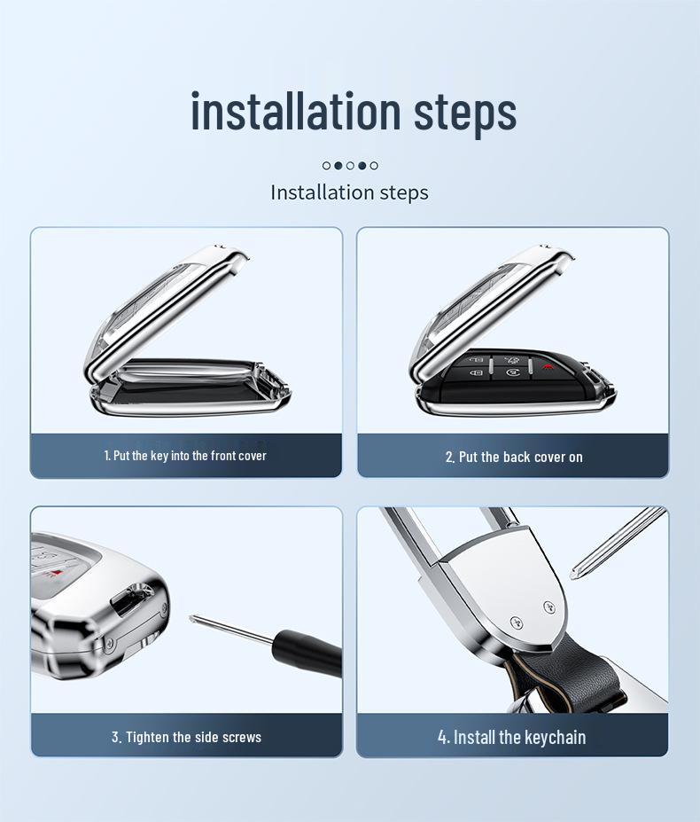 Cadillac Key Cover for 2022 XT5, XT6, XT4, CT6, CT4, CT5, ATSL Models