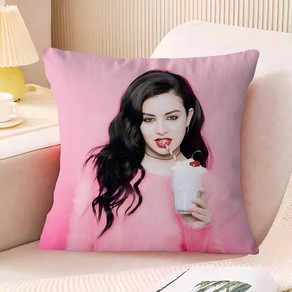 C-Charli X-XCX Pillowcase 45x45cm Cute Pillowcase Living Room Sofa Cushion Cover Bedroom Home Decoration Children's Gift