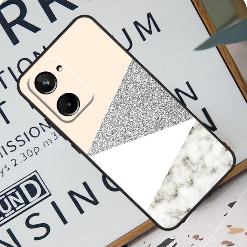 Geometric Marble For Realme C31 C33 C35 C51 C53 C55 C67 GT5 GT Neo 6 9 10 11 12 Pro Plus C21Y C25s C30 Case