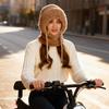 Knit Hats for Women Neck Warmer with Face Cover Warm Beanie Hat Scarf for Hiking Traveling Skiing Biking Snowboarding