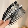 Hairpins for Women with Broken Hair In Summer, Pearl Teeth Comb At The Back of The Head, Bangs, Hairpins and Headwear