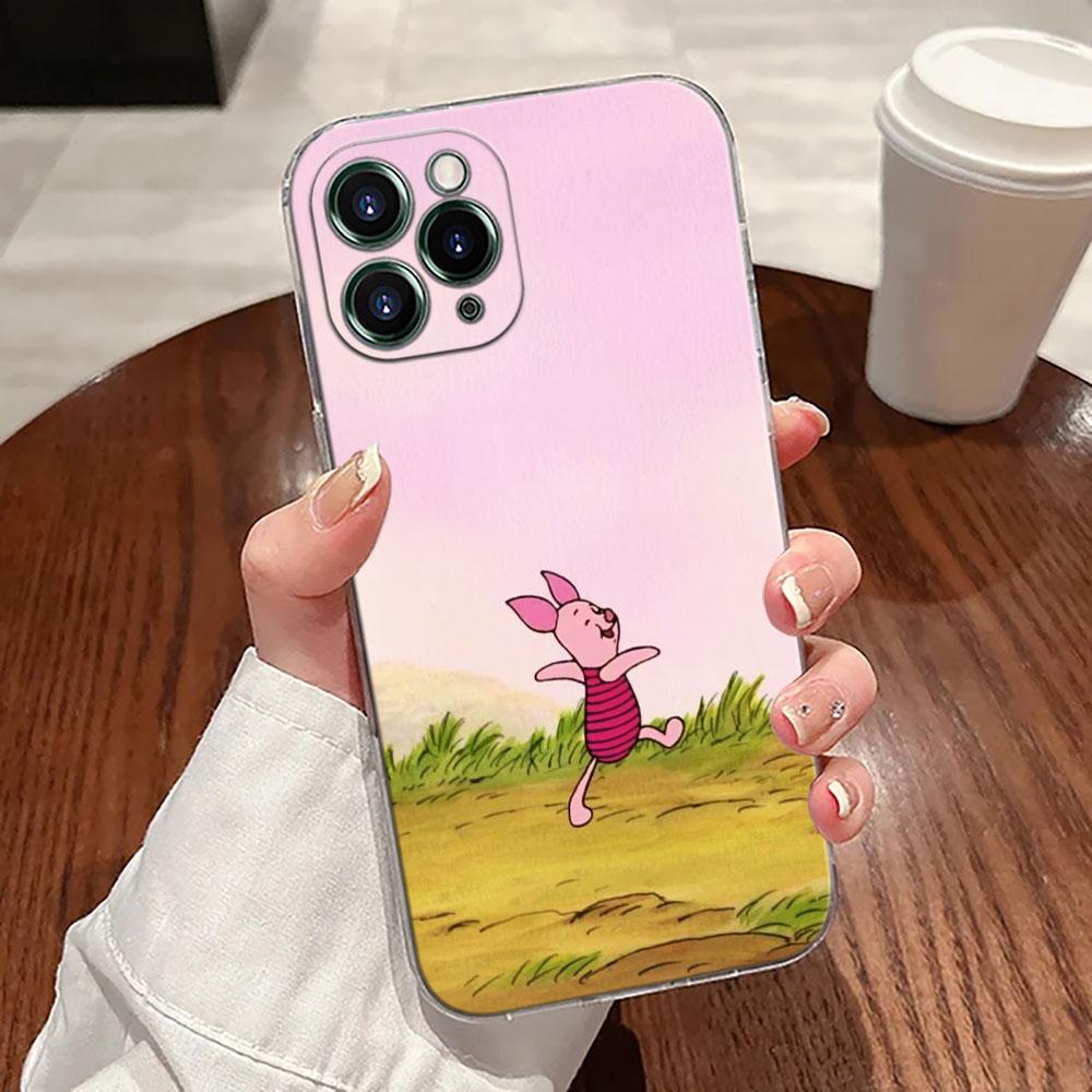 Winnie The Pooh Piglet Tigger Transparent Phone Case For iPhone 17 Pro Max 17E 11 12 13 14 15 16 Pro Max Plus 17 Air 16E 7 Cover